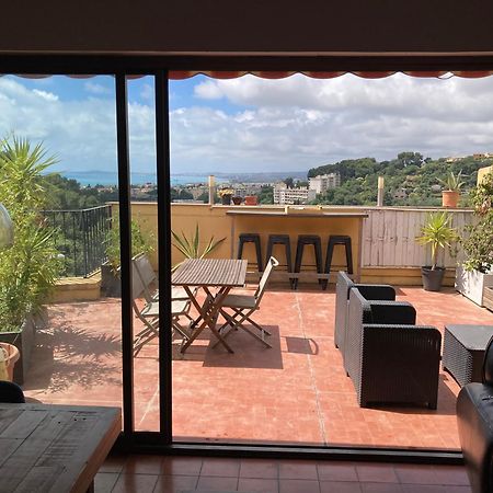קאן סור מר T2 Traversant Avec Une Grande Terrasse Et Piscine מראה חיצוני תמונה